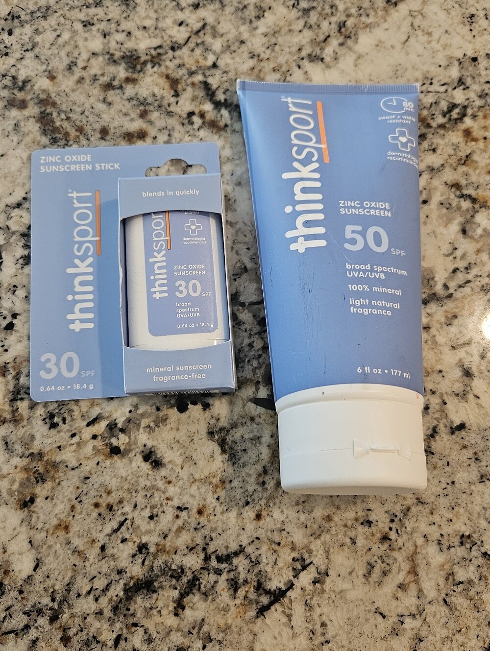 Thinksport, Thinkkids, And Thinkbaby Sunscreen Duos. You Pick Your Preference.